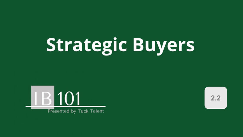 2.2 Strategic Buyers